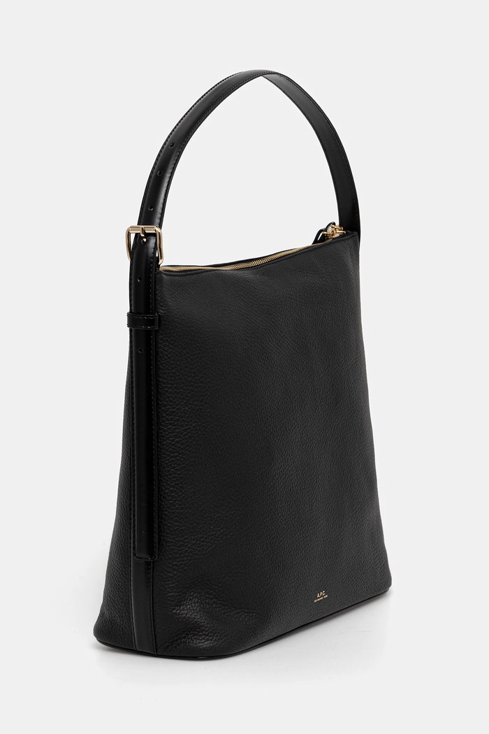 A.P.C. torebka skórzana sac vera PXCBL.F61902 czarny SS26