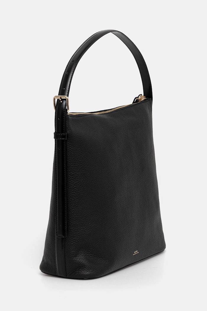 A.P.C. torebka skórzana sac vera PXCBL.F61902 czarny SS26
