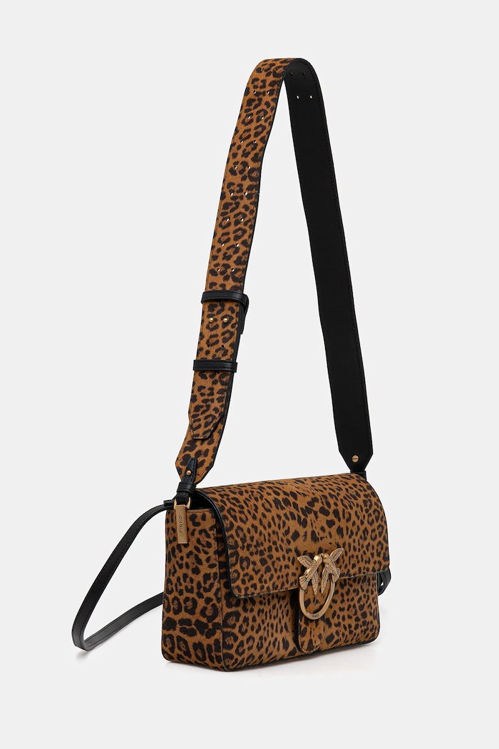 Semišová kabelka Pinko 106243.A32A hnedá AW25