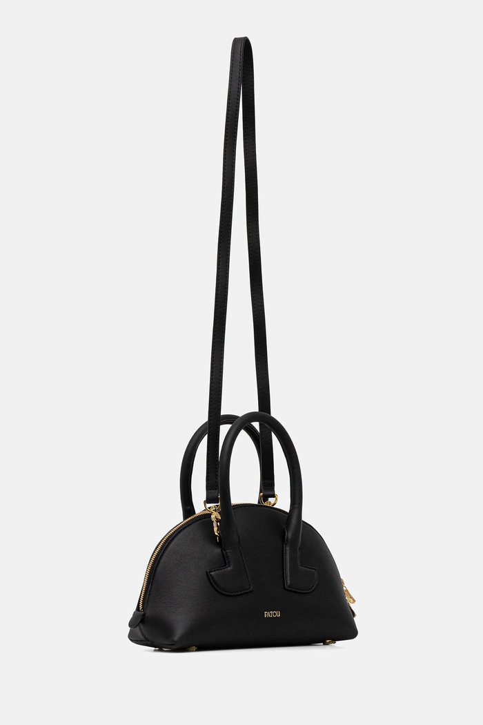 Kožna torba Patou BA0195000 crna AW25