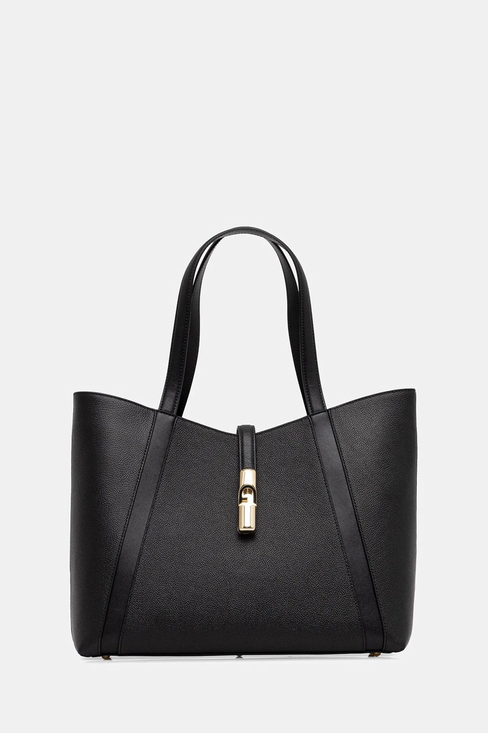 Шкіряна сумочка Furla лицьова шкіра чорний WB01788.BX3353.O6000