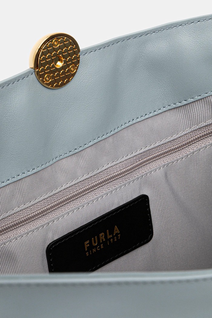 Geantă de piele Furla albastru WB01365.BX3168.3963S