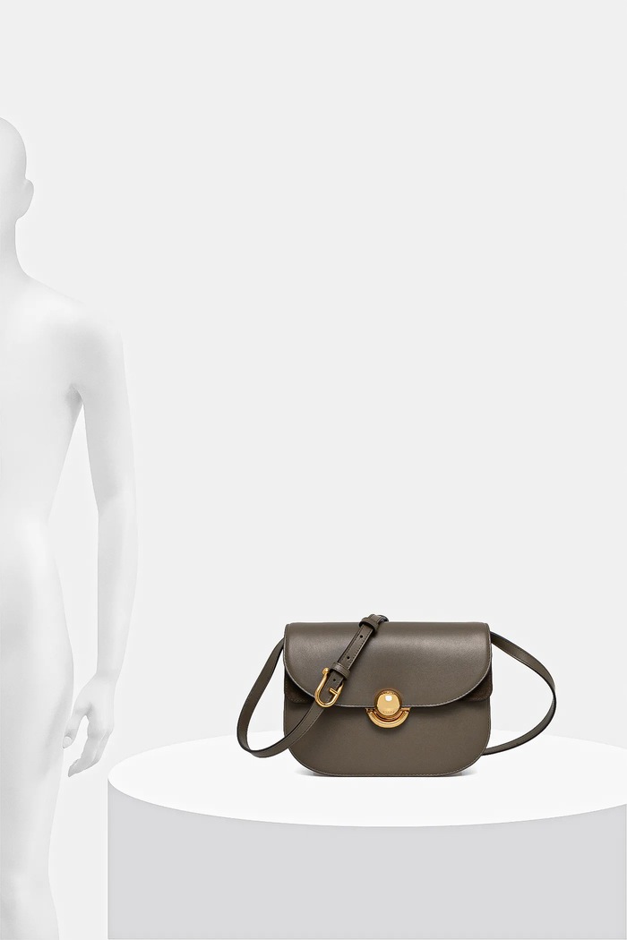 Torebka skórzana Furla zielony WB01355.BX0428.2810S