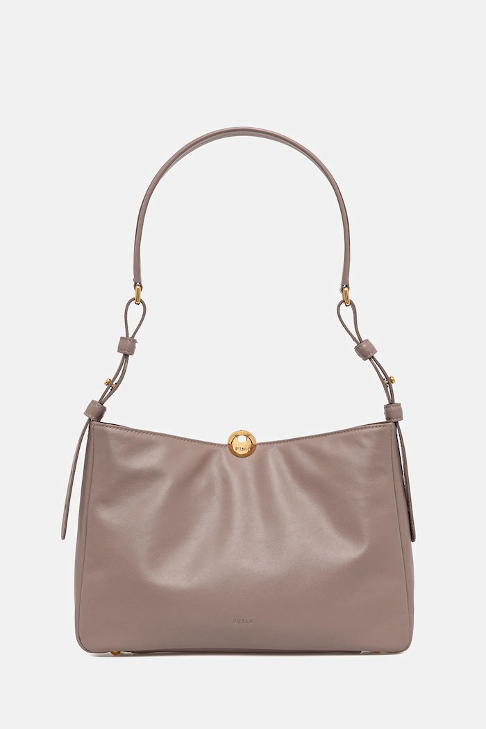Kožna torba Furla bez uzorka bež WB01403.BX3168.MA200