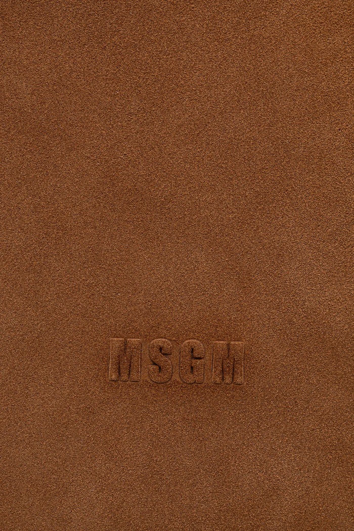 Semišová kabelka MSGM hnedá 3941MDZ65.966