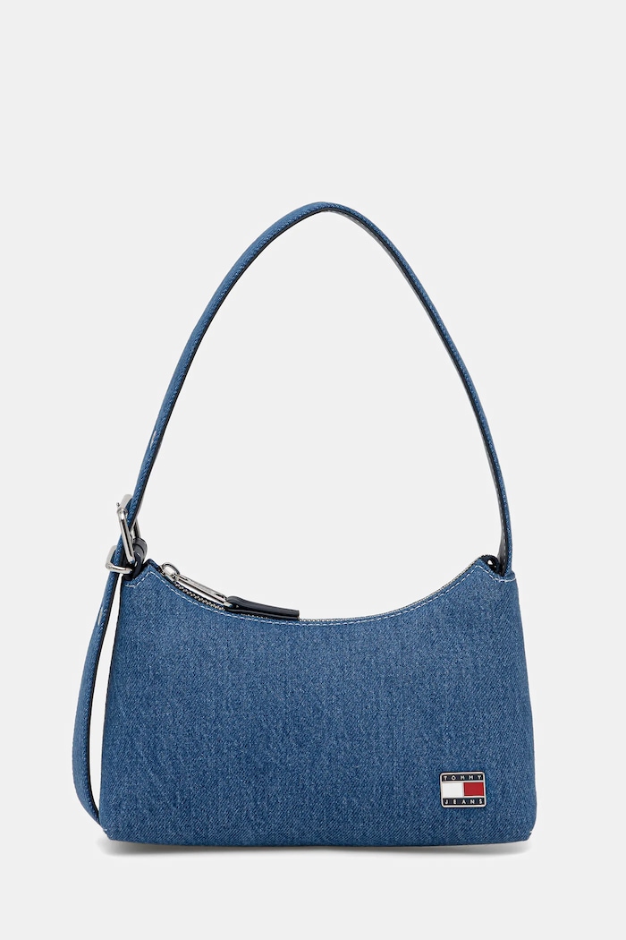 Tommy Jeans borsa in jeans semplice blu AW0AW17877