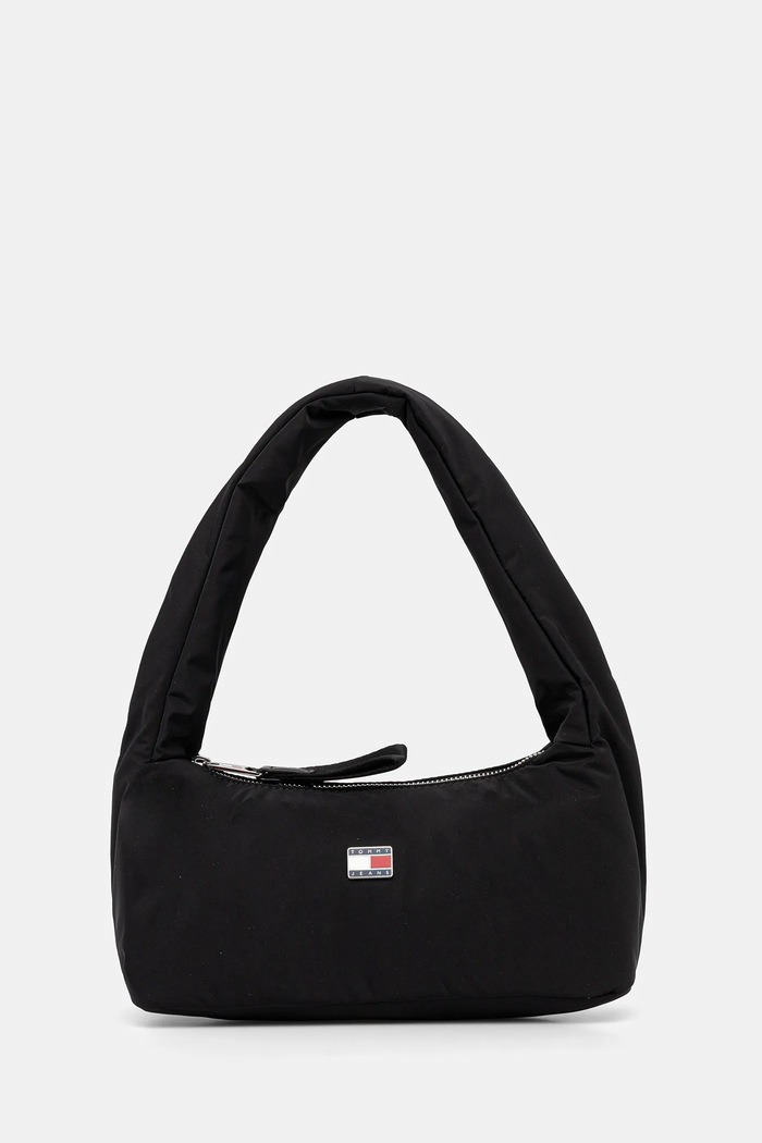 Kabelka Tommy Jeans hladký černá AW0AW17886