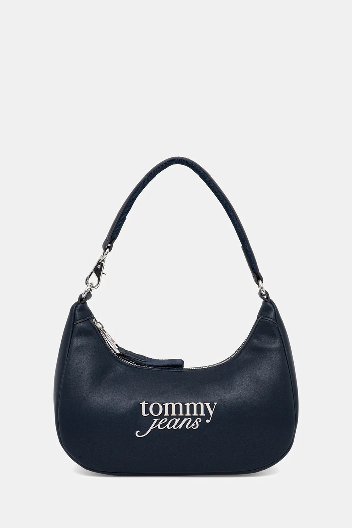 Kabelka Tommy Jeans imitácia kože tmavomodrá AW0AW17895