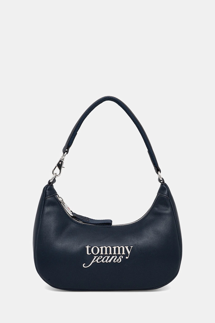 Kabelka Tommy Jeans imitácia kože tmavomodrá AW0AW17895