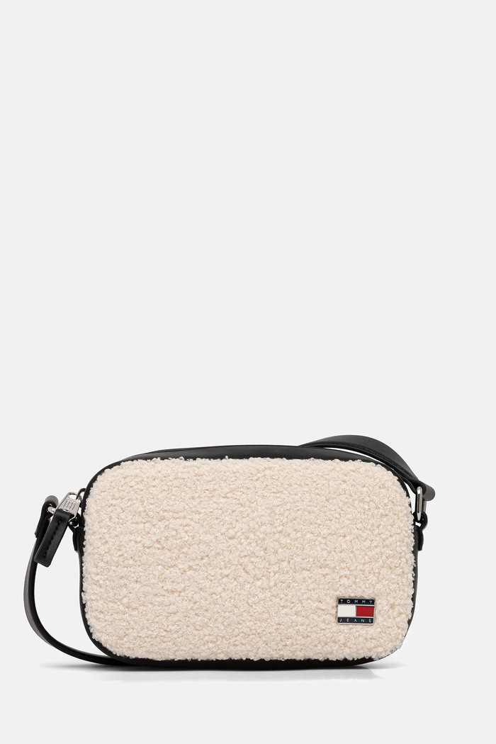 Kabelka Tommy Jeans textilný béžová AW0AW18010