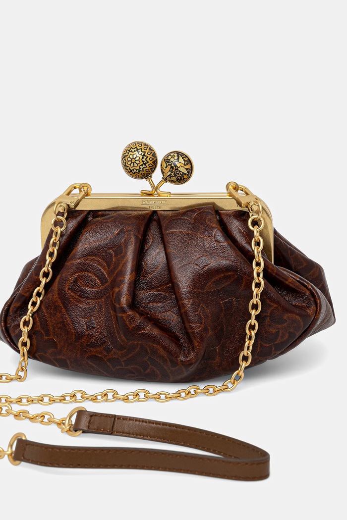 Accesorii Weekend Max Mara Geantă piele SPANISHHERITAGE 2525516144600 maro