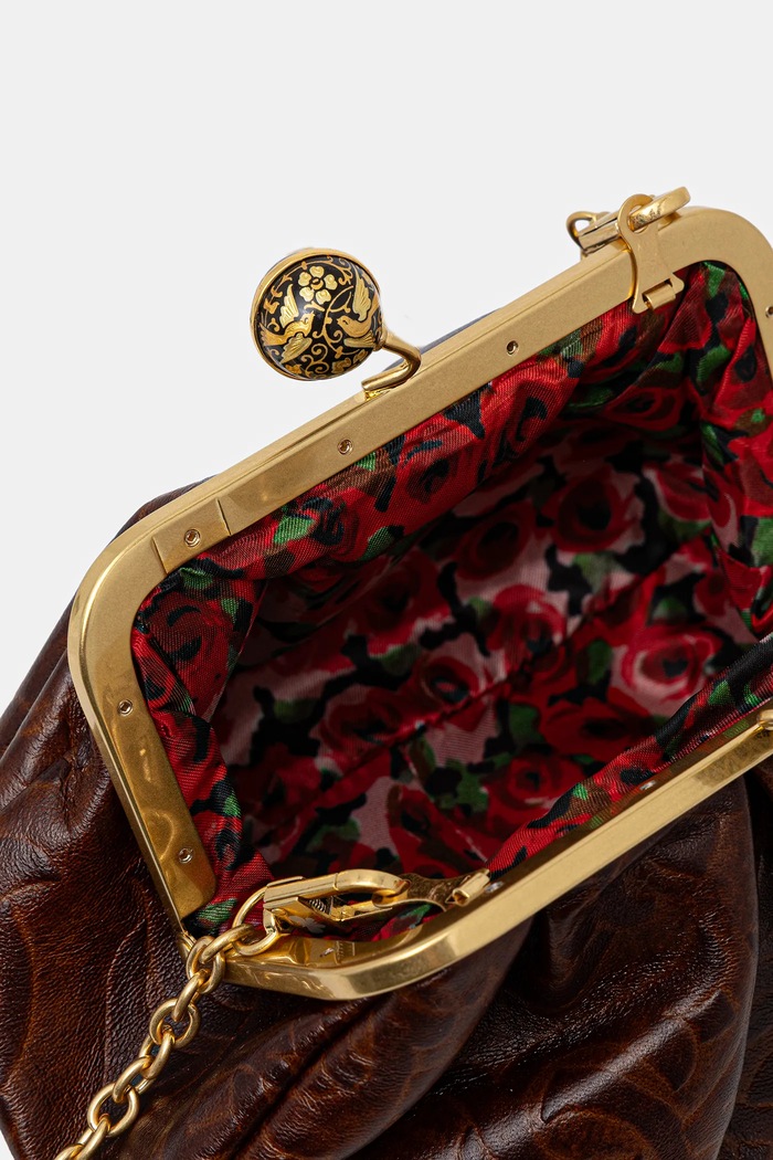 Geantă piele SPANISHHERITAGE Weekend Max Mara maro 2525516144600