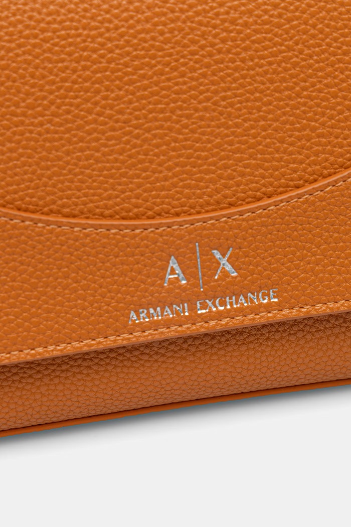 Armani Exchange geantă poștaș pentru femei, cu imitație de piele portocaliu 942912.CC783.