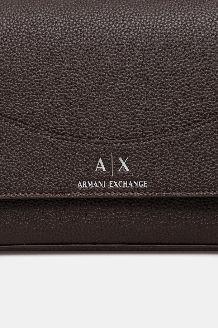 Doplňky Armani Exchange kabelka přes rameno dámská z imitace kůže 942912.CC783. hnědá
