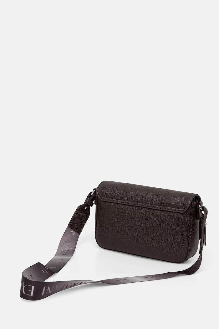 Armani Exchange kabelka přes rameno dámská z imitace kůže hnědá 942912.CC783.