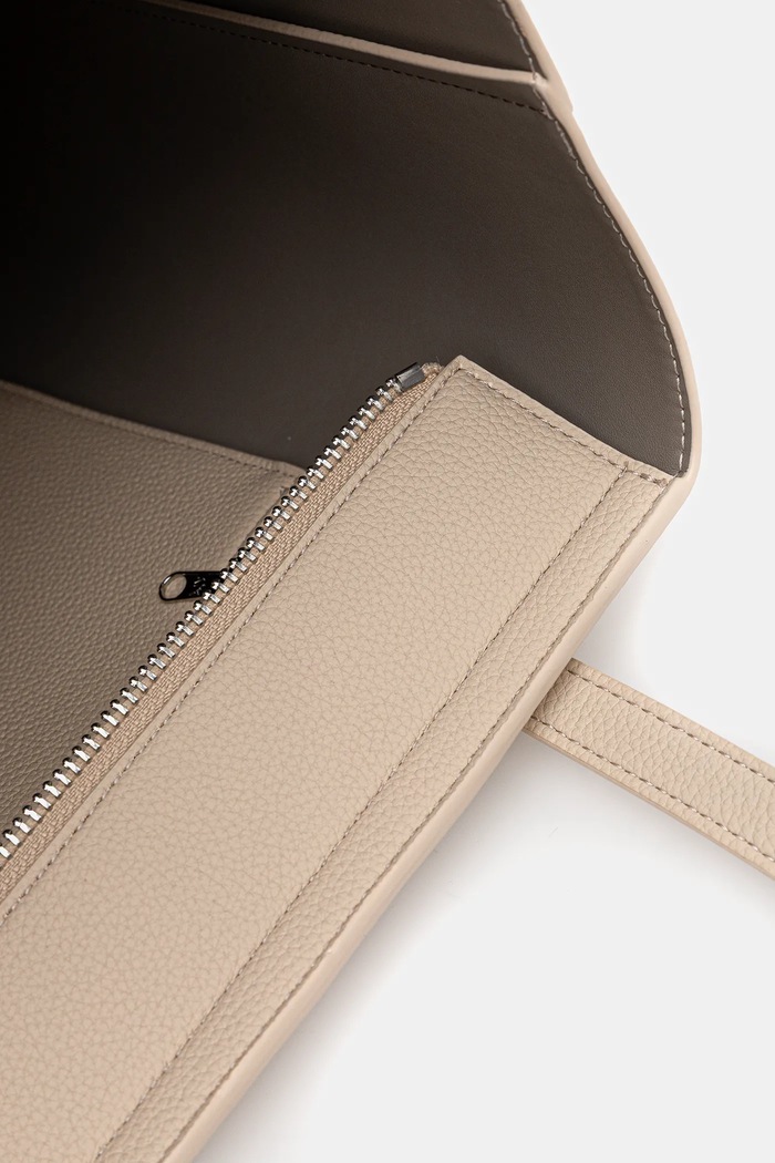 Armani Exchange torebka shopper damska z imitacji skóry 942930.CC726. beżowy