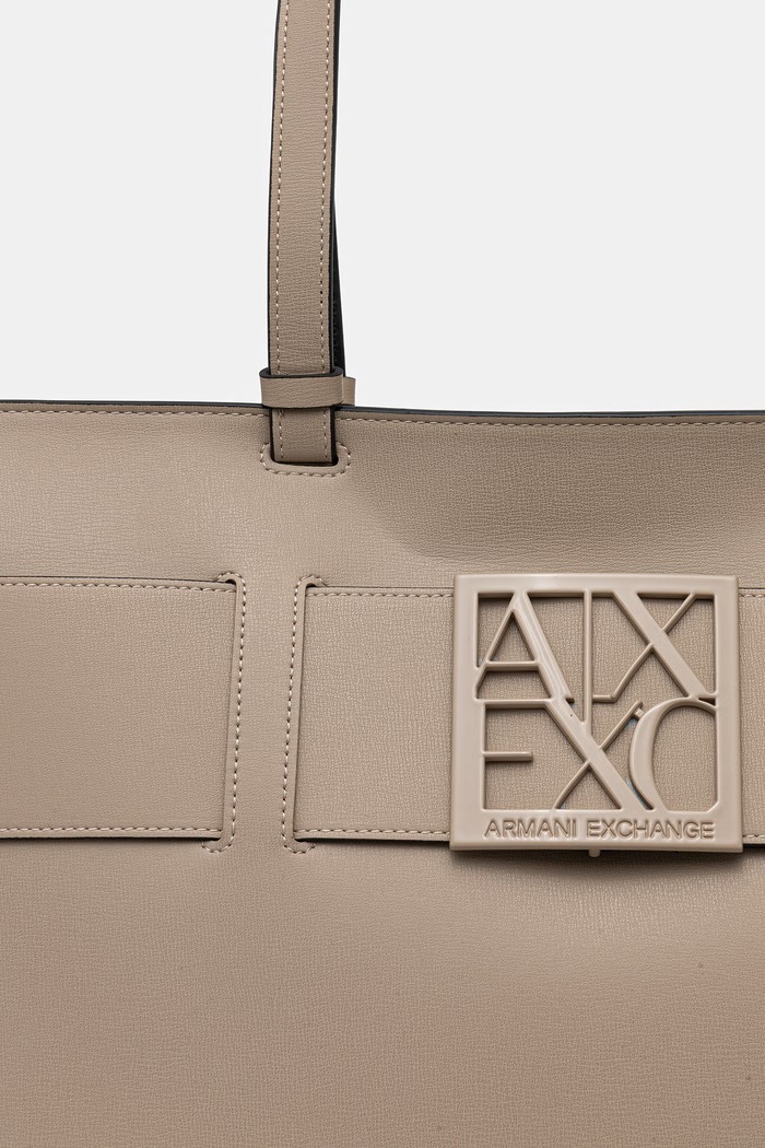 Armani Exchange сумка-шопер жіноча зі штучної шкіри бежевий 949127.0A874.