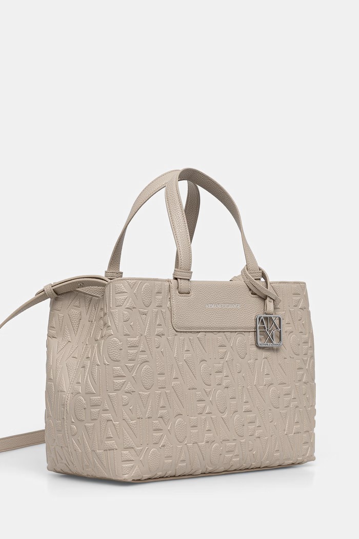 Armani Exchange kabelka dámska z imitácie kože XW001222.AF15774 béžová SS26