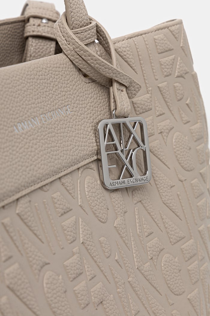 Armani Exchange kabelka dámska z imitácie kože béžová XW001222.AF15774