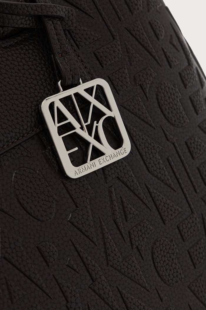 Armani Exchange geantă pentru femei cu imitație de piele maro XW001222.AF15774