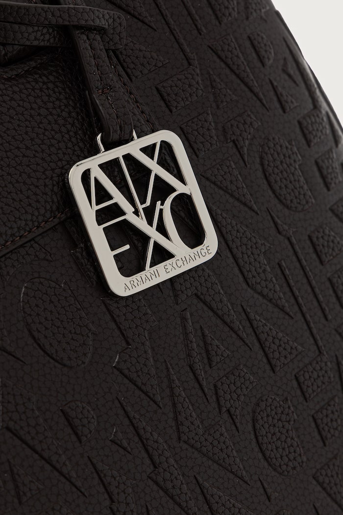 Armani Exchange taška dámská z imitace kůže hnědá XW001222.AF15774