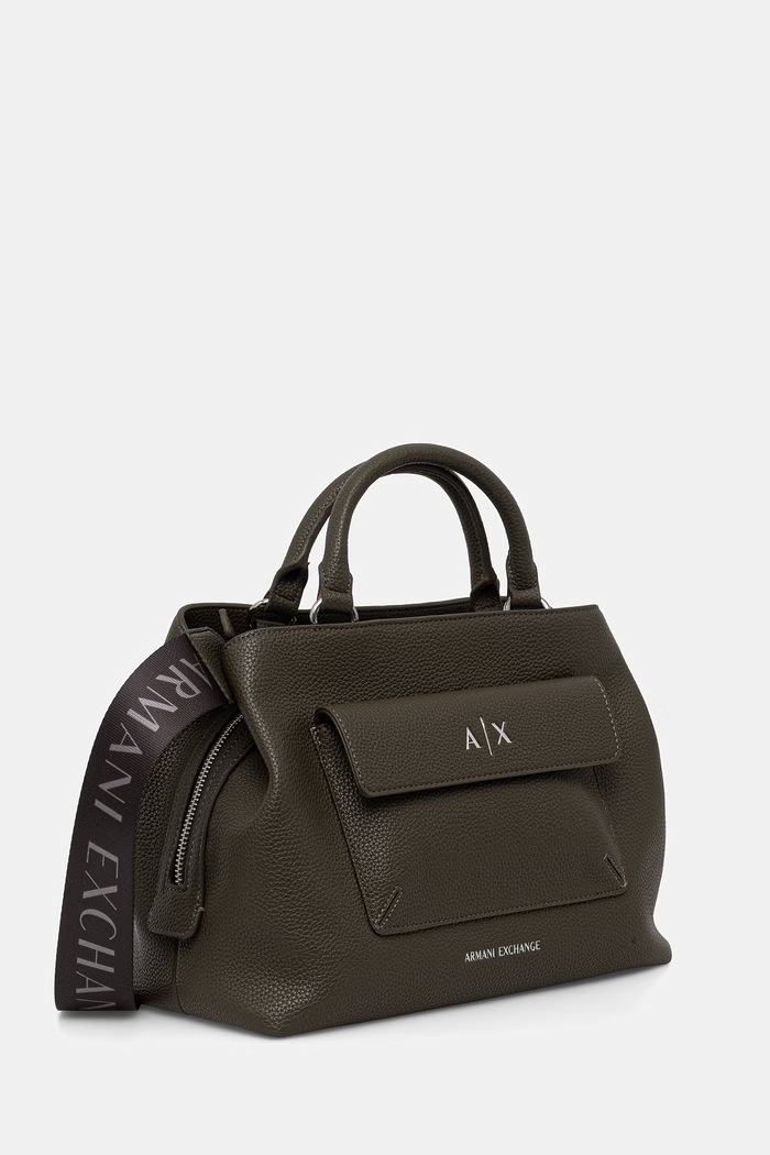 Armani Exchange torebka damska z imitacji skóry XW001545.AF17019 zielony AA00