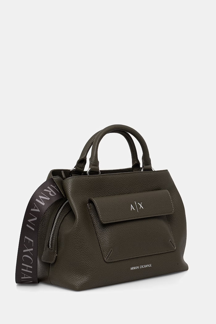 Armani Exchange torebka damska z imitacji skóry XW001545.AF17019 zielony AA00