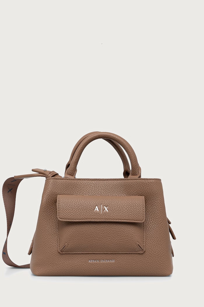 Armani Exchange чанта crossbody дамска от имитация на кожа бежов XW001546.AF17019