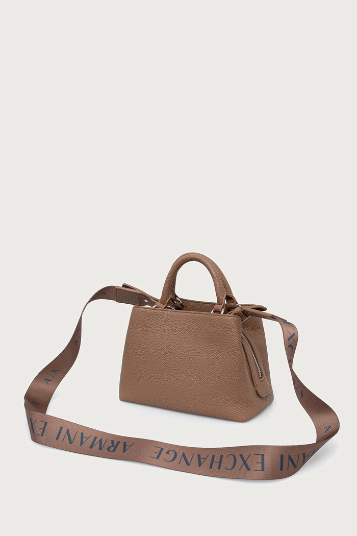 Аксесоари Armani Exchange чанта crossbody дамска от имитация на кожа XW001546.AF17019 бежов