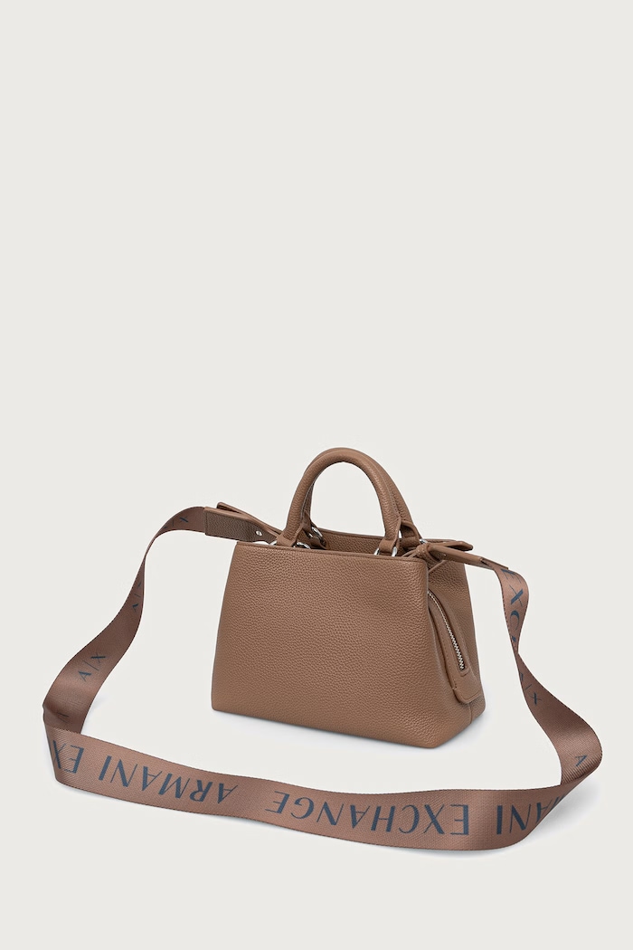 Аксесоари Armani Exchange чанта crossbody дамска от имитация на кожа XW001546.AF17019 бежов