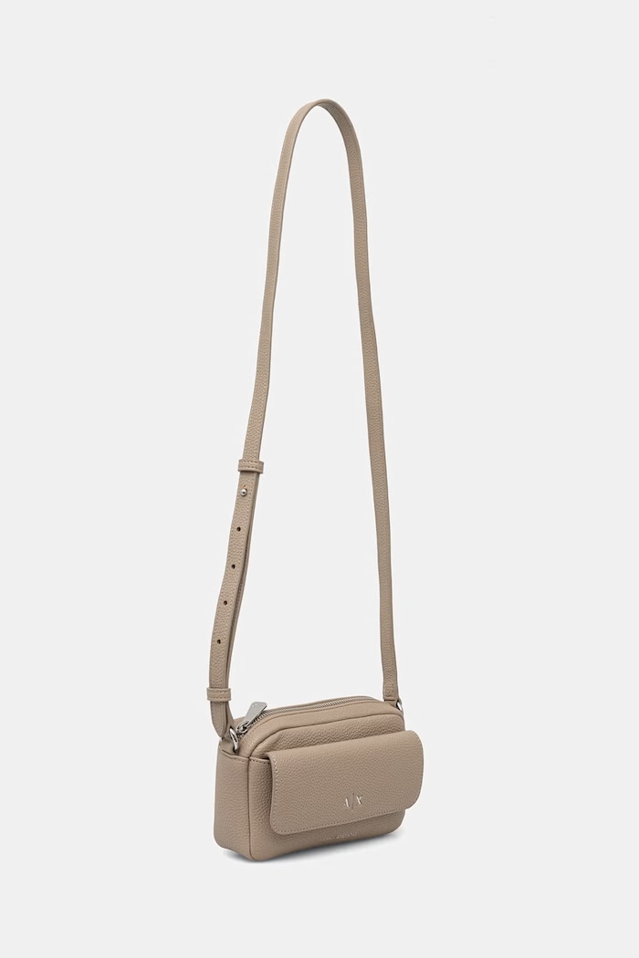 Armani Exchange listonoszka damska z imitacji skóry XW001547.AF17019 beżowy AA00