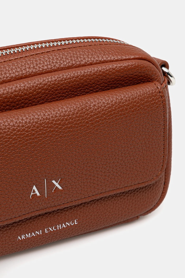 Dodatki Armani Exchange torbica čez ramo ženska iz umetnega usnja XW001547.AF17019 oranžna