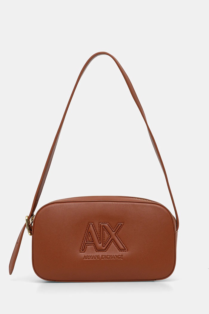Kabelka Armani Exchange nášivka hnedá XW001568.AF15634