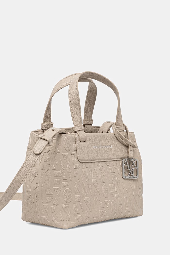 Armani Exchange сумка-тоут жіноча зі штучної шкіри XW001576.AF15774 бежевий SS26