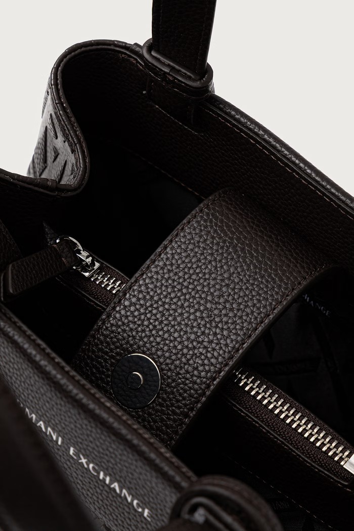 Armani Exchange tote taška dámská z imitace kůže XW001576.AF15774 hnědá
