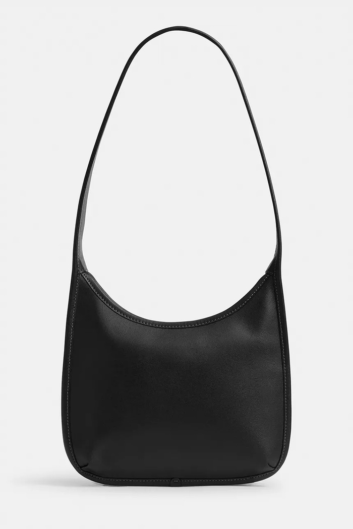 Coach torebka skórzana Curve Zip Bag CAF11 czarny AW25