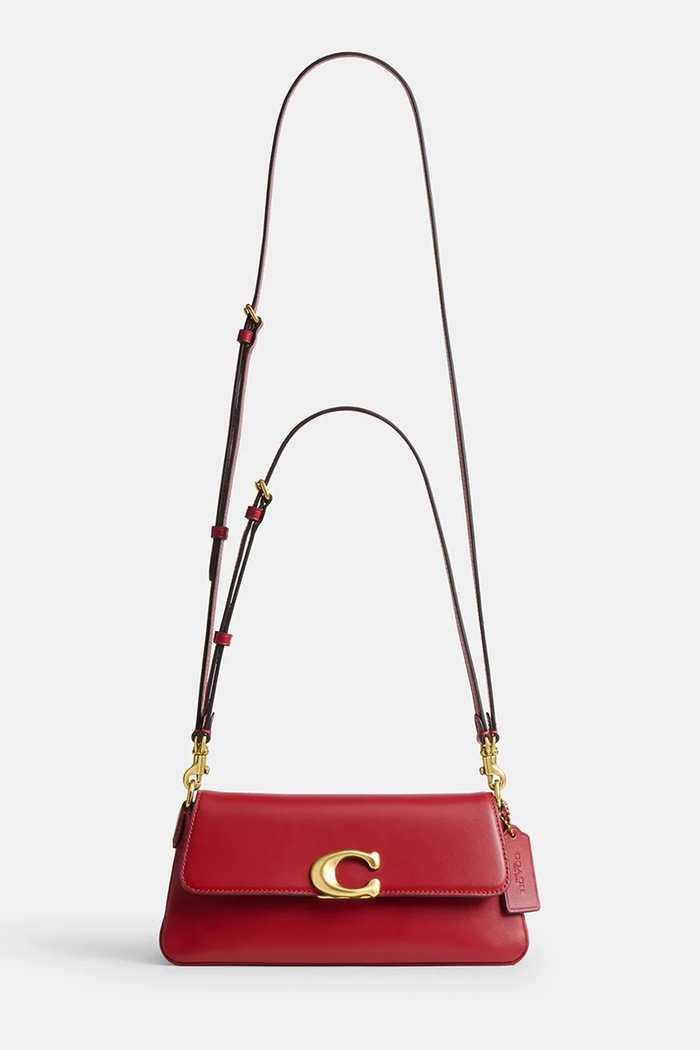 Coach torebka crossbody damska skórzana Jet CAM16 czerwony AA00