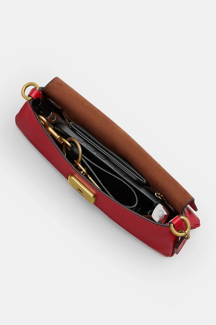 Coach torebka crossbody damska skórzana Jet CAM16 czerwony