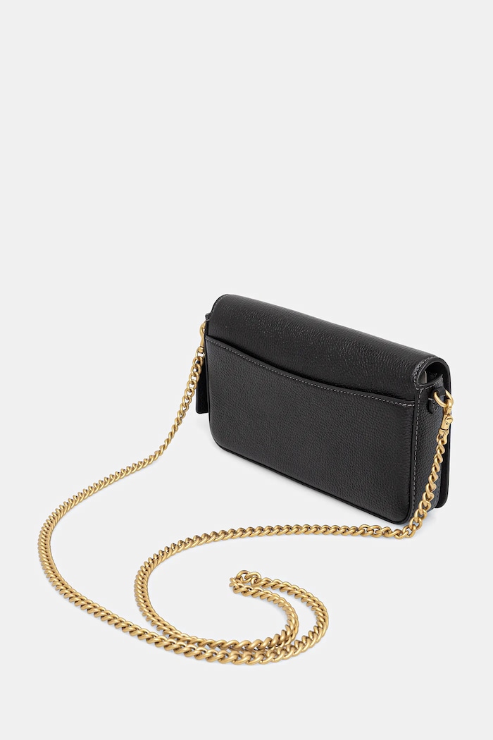 Akcesoria Coach torebka skórzana Mila Crossbody Bag With Signature Canvas CAO01 czarny