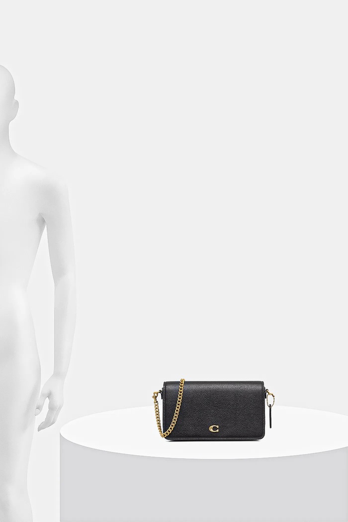 Coach torebka skórzana Mila Crossbody Bag With Signature Canvas CAO01