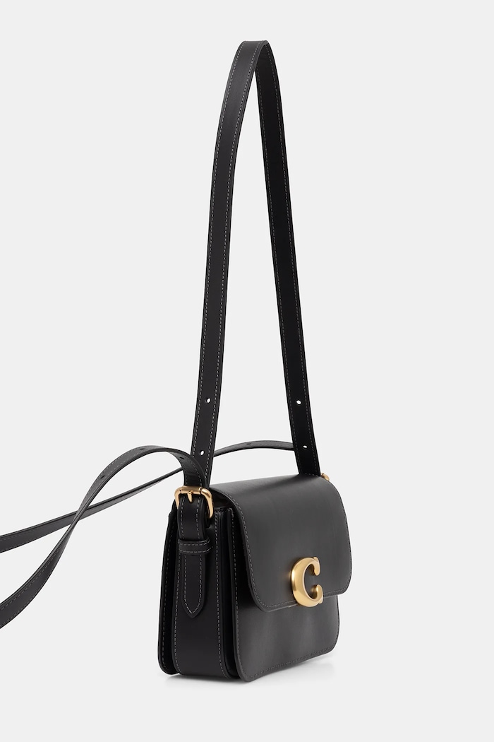 Coach torebka skórzana Sage Shoulder Bag CAM17 czarny AW25