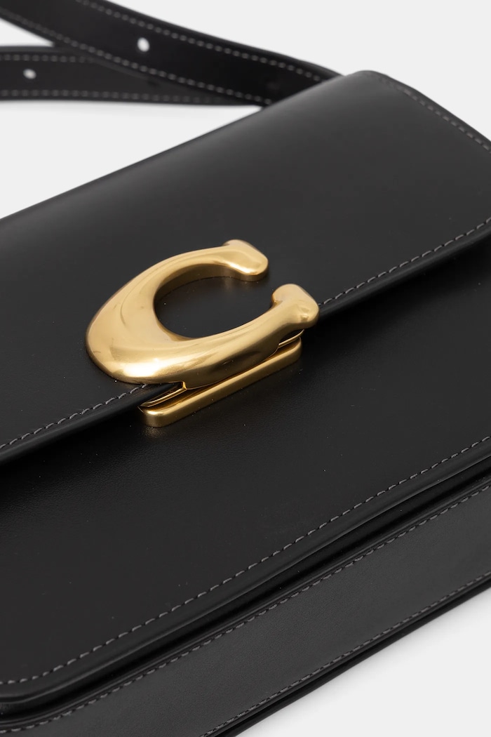 Coach torebka skórzana Sage Shoulder Bag czarny CAM17