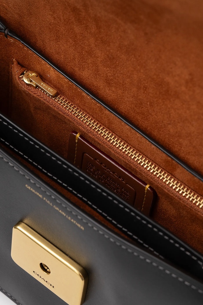 Coach torebka skórzana Sage Shoulder Bag CAM17 czarny