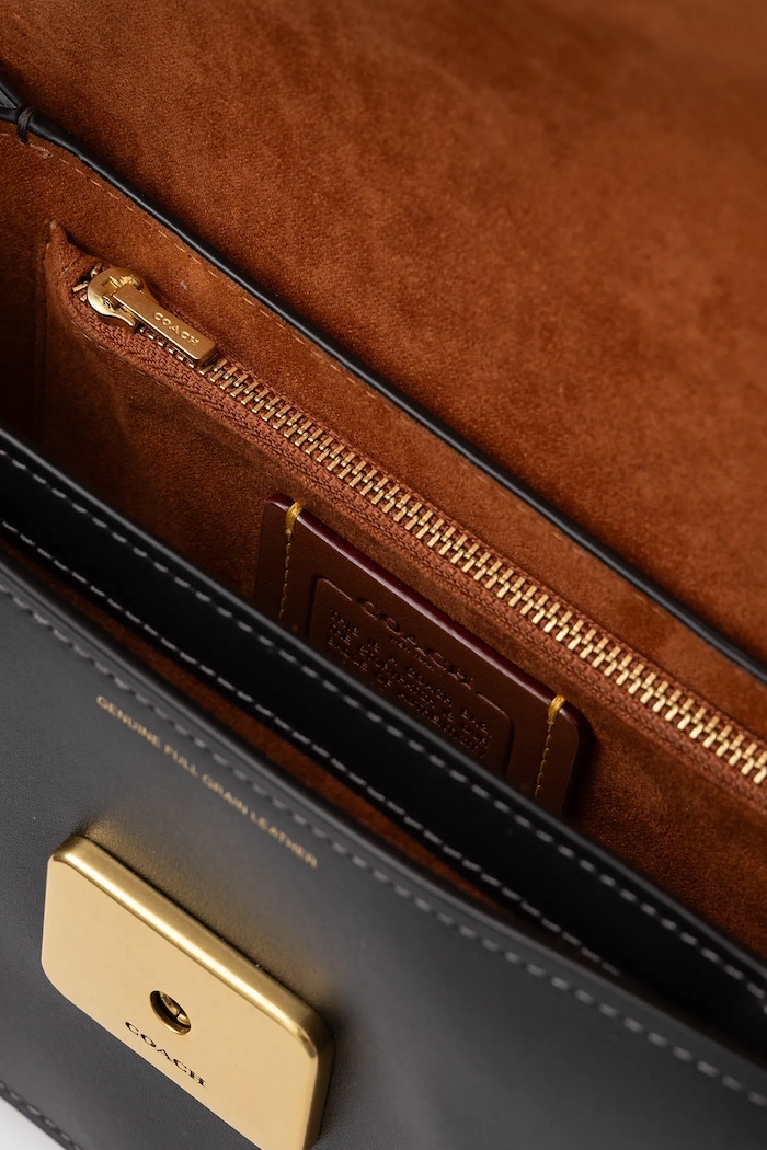 Coach torebka skórzana Sage Shoulder Bag CAM17 czarny