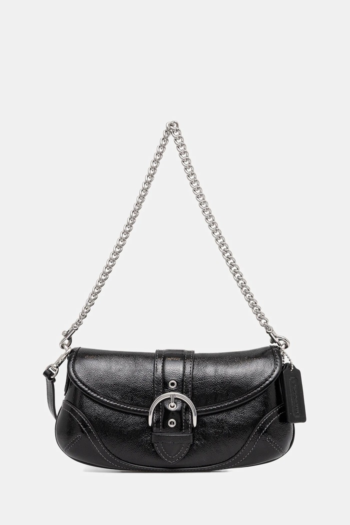 Coach borsa a mano in pelle Soho 25 no nero CAN43