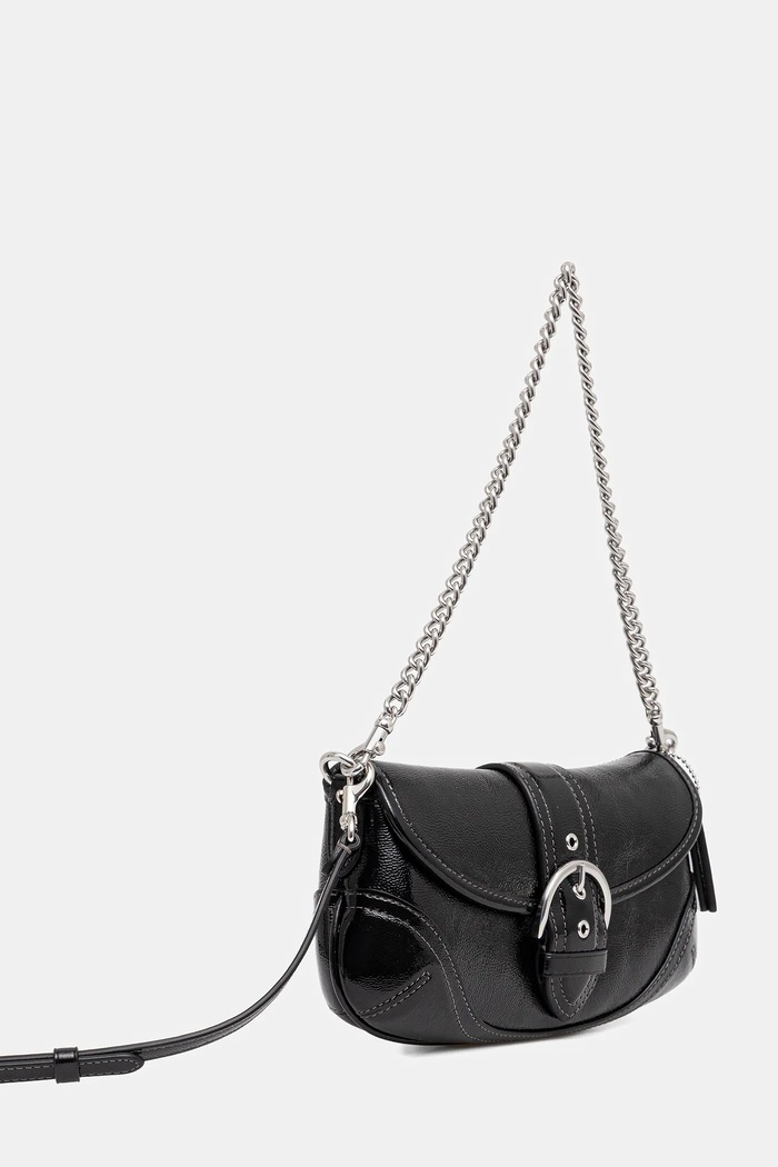 Coach borsa a mano in pelle Soho 25 CAN43 nero AW25