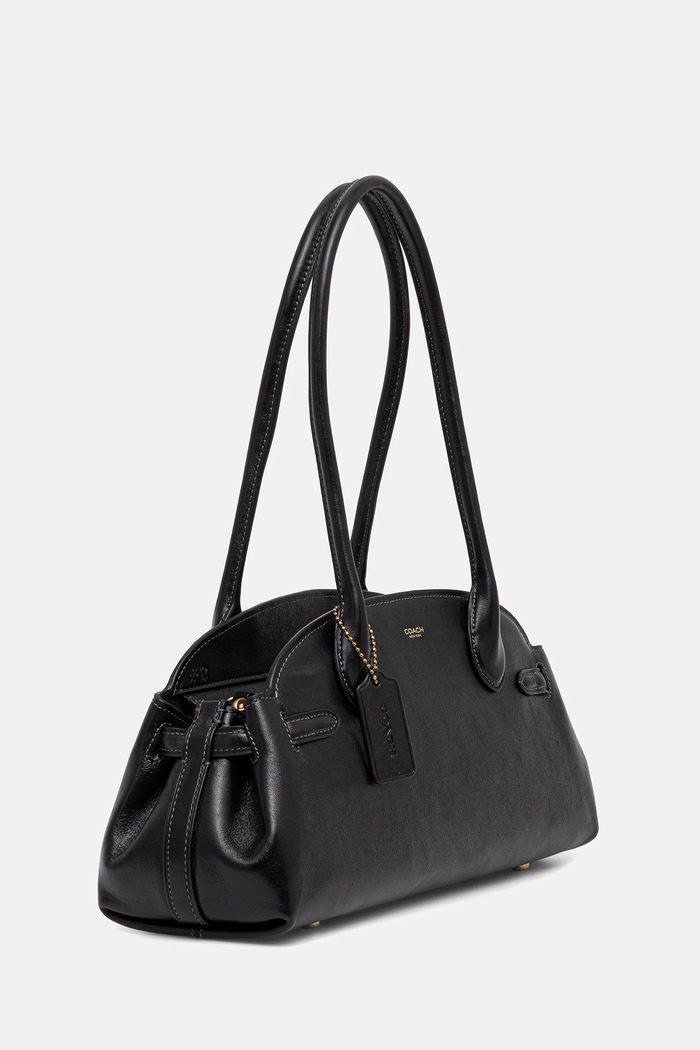 Kožená kabelka Coach Empire Carryall Bag 34 CCM57 čierna AA00