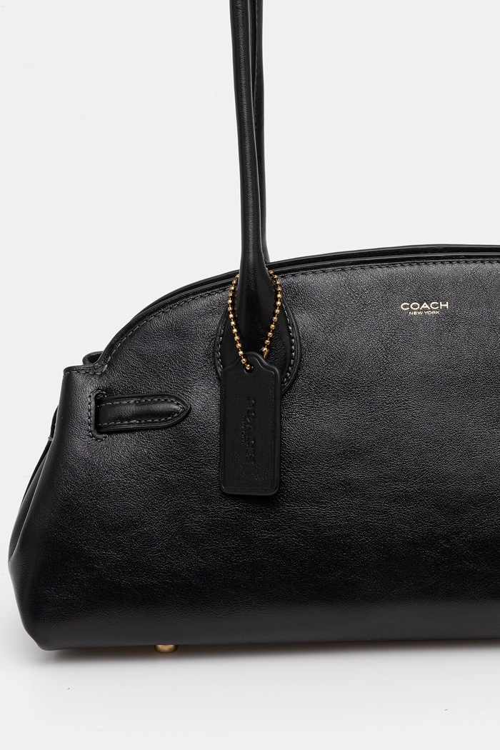 Kožená kabelka Coach Empire Carryall Bag 34 čierna CCM57