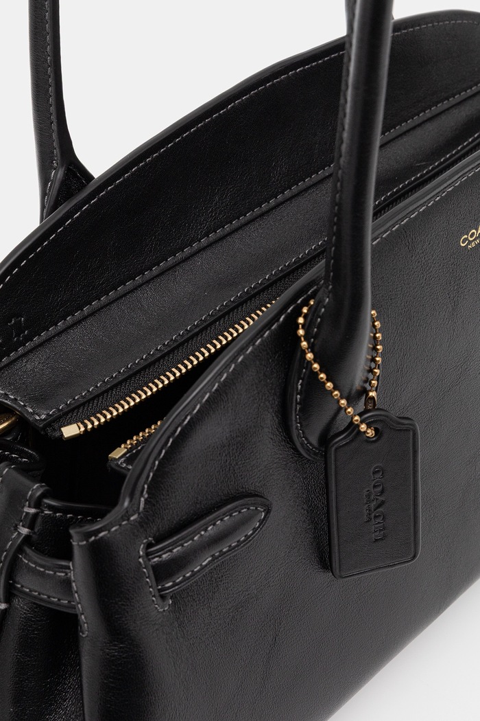 Kožená kabelka Coach Empire Carryall Bag 34 CCM57 čierna