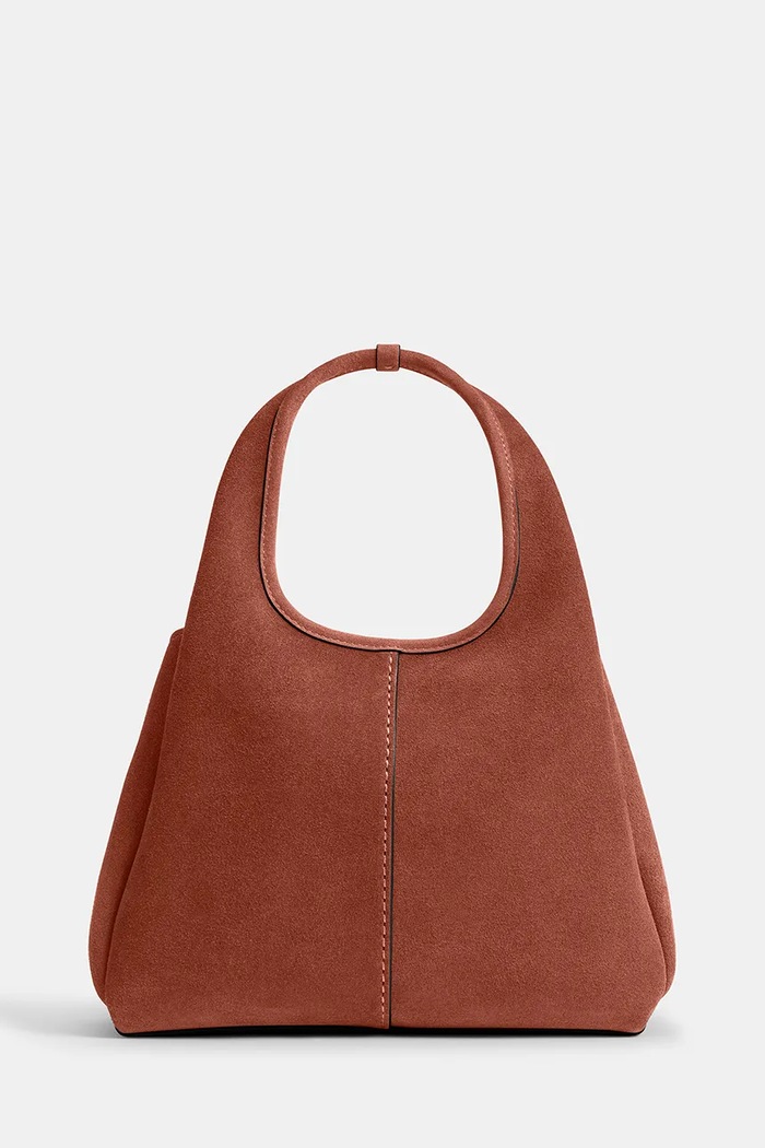 Coach Suade Lana Shoulder Bag 23 crossbody kabelka dámská semišová CBZ95 hnědá AA00